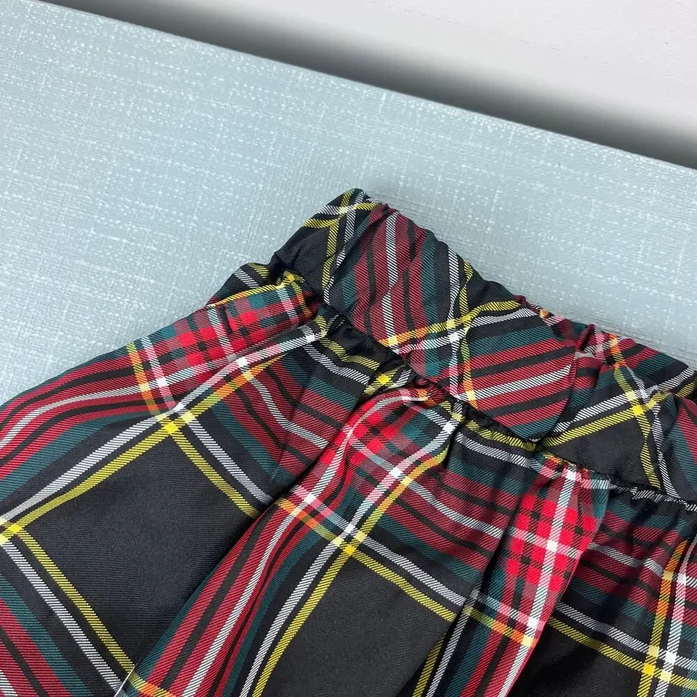 Crewcuts Girls' Pull on Skirt in Stewart Tartan Plaid 6-7